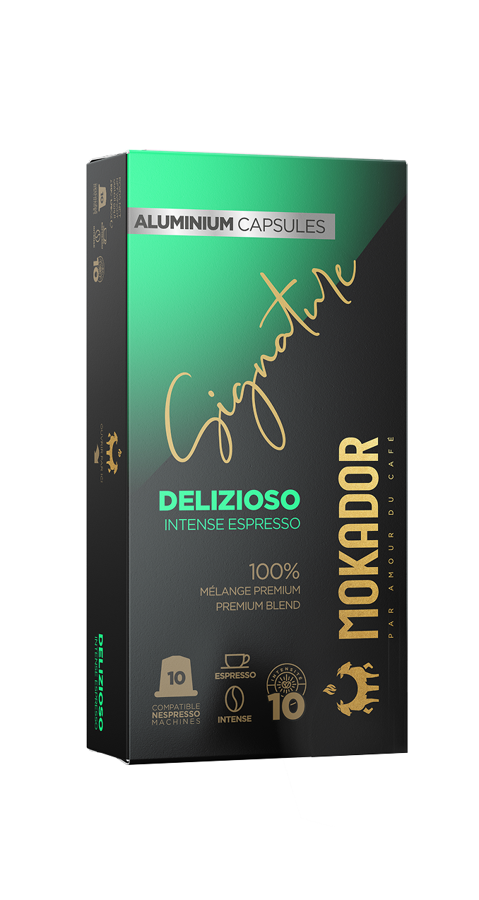 Boite Mokador Delizioso aluminium capsules